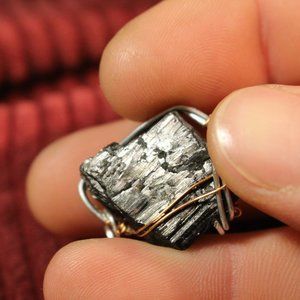 Hand Wrapped Tourmaline Pendant